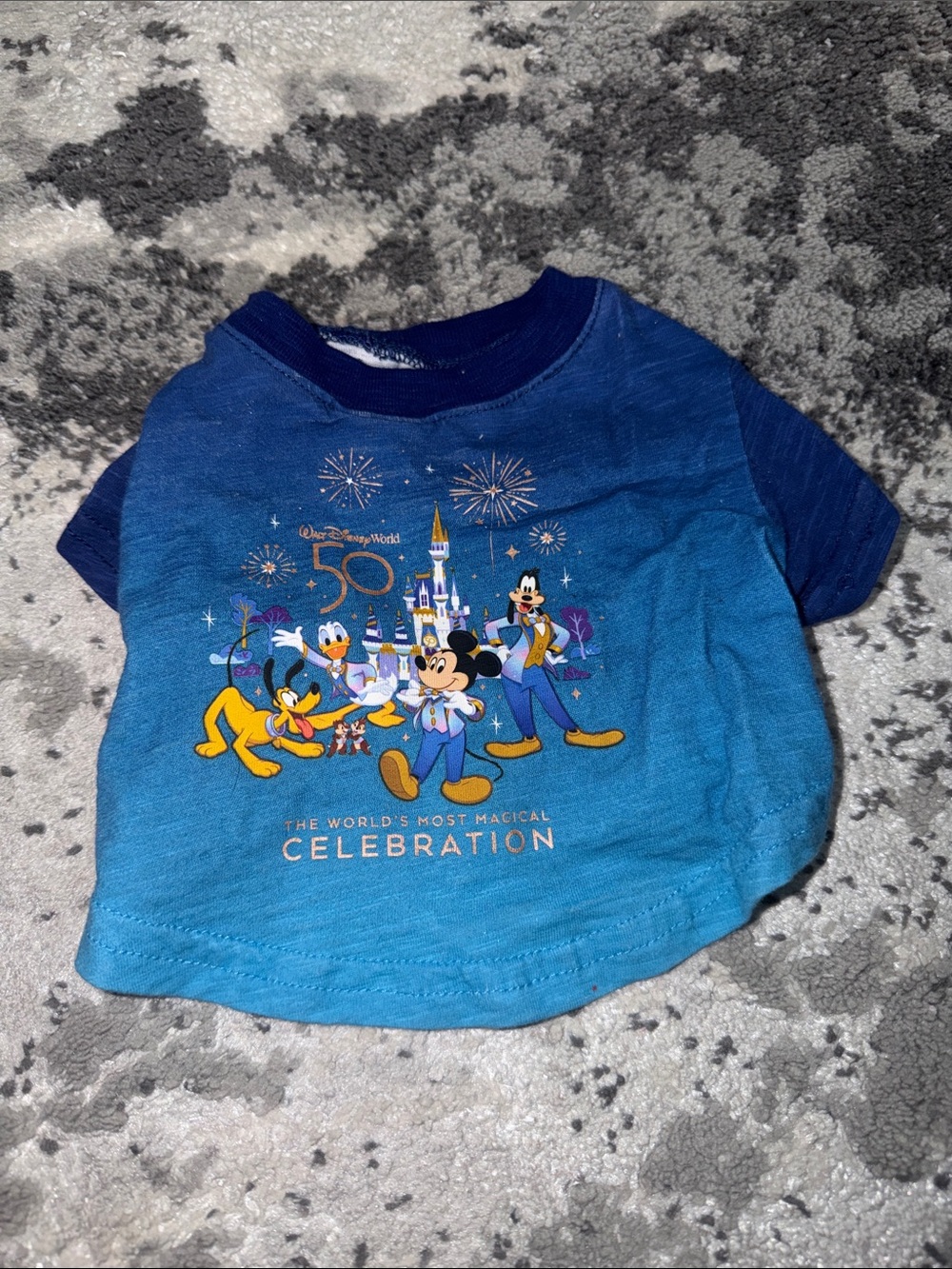 Disney Blue Gradient Mickey & Friends Celebration Tee